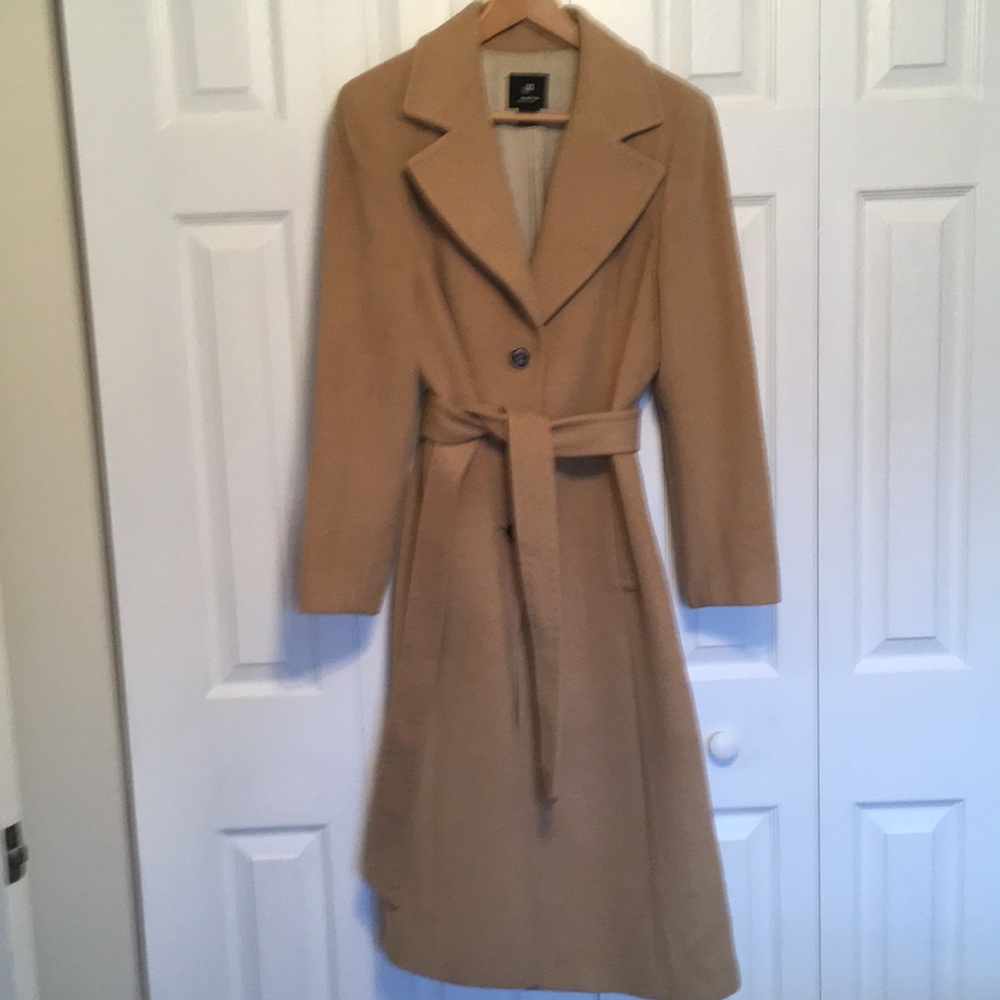 Full length camel hair coat